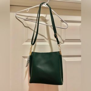 Brand NEW Cute small olive/dark green purse with shoulder strap